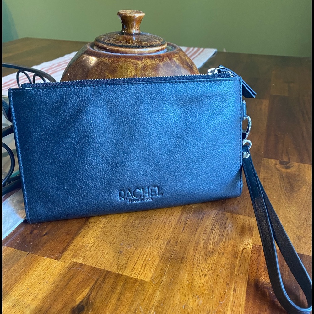 NWOT genuine leather RACHEL by Rachel Roy wristlet